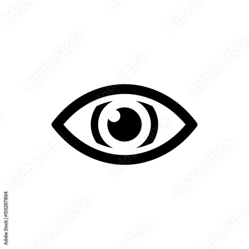 Iris Ring Around Pupil Eye Anatomy Medical Icon