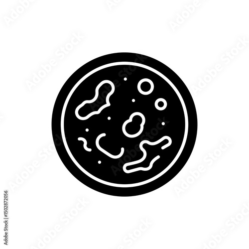 Petri Dish with Bacterial Culture Medical Laboratory Science Image