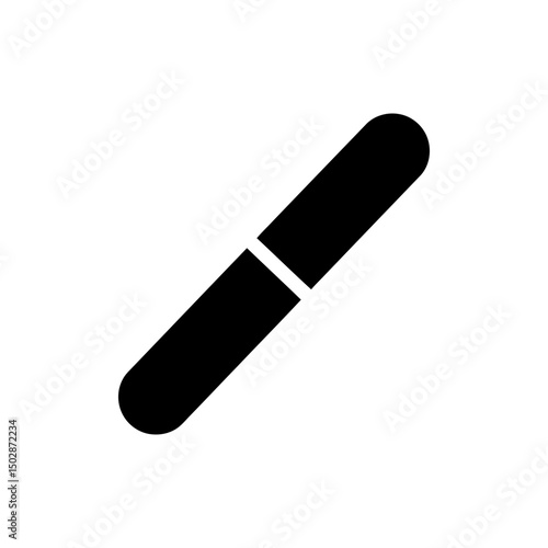 Medical tongue depressor stick used for oral examination