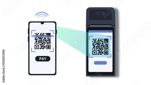 upi payments to pos terminal machine digital payments animation