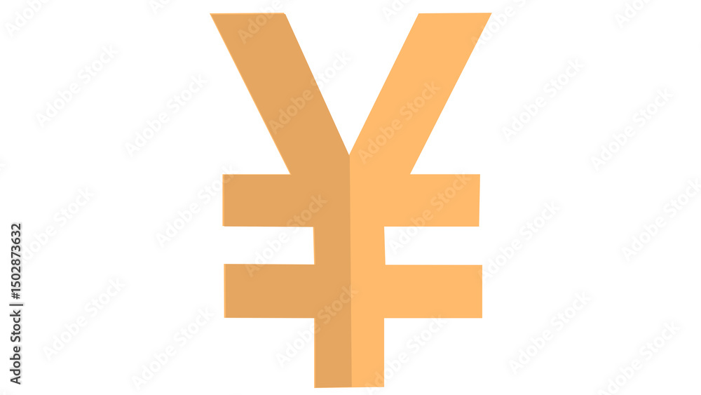 Obraz premium yen currency icon vector illustration on transparent background