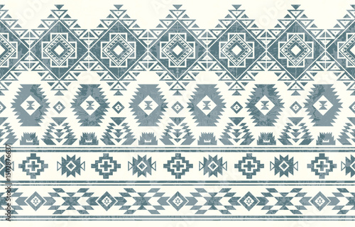 Native pattern american tribal indian ornament pattern geometric ethnic textile texture tribal aztec pattern navajo mexican fabric seamless Vector decoration fashion