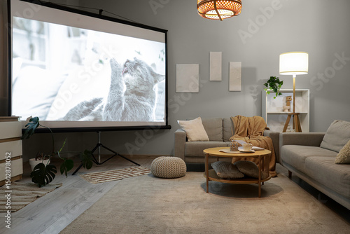Interior of stylish living ...