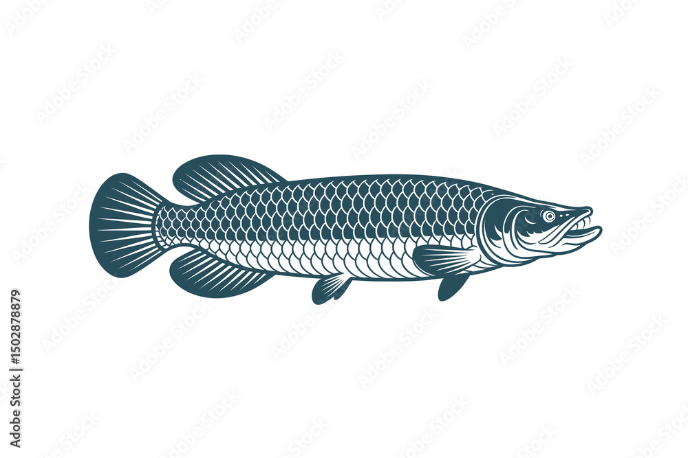 Obraz premium Arapaima vector Art & Illustration