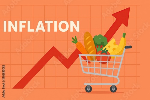 Inflation shopping cart with graph