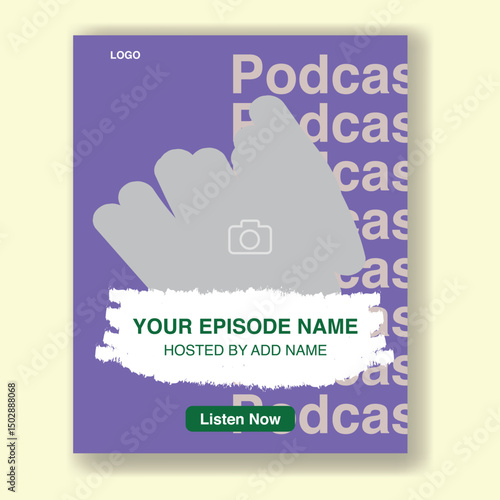 Template Aesthetic Feed Simple Modern Podcast