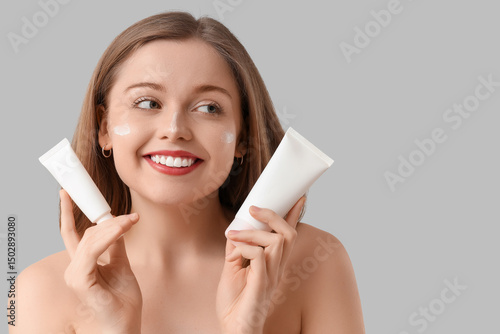 Beautiful young woman with ...