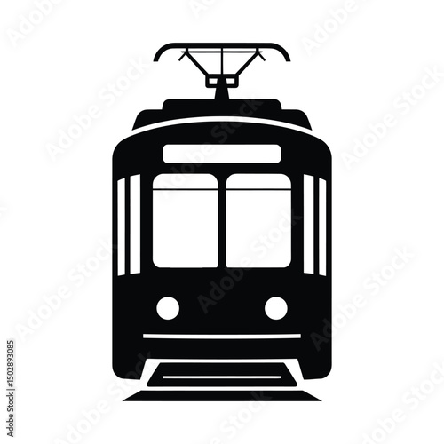 Tram Silhouette Art & Illustration
