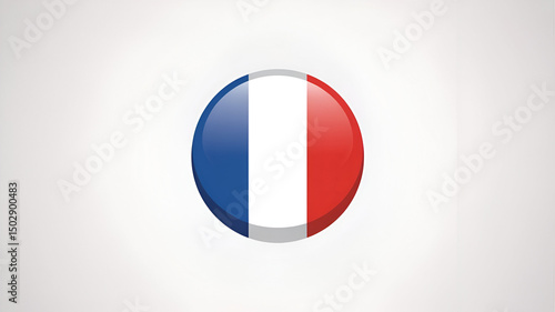 Free Download France Flag icon. Round flag of france icon design, vector illustration white backgrounds  - GFXLoad
