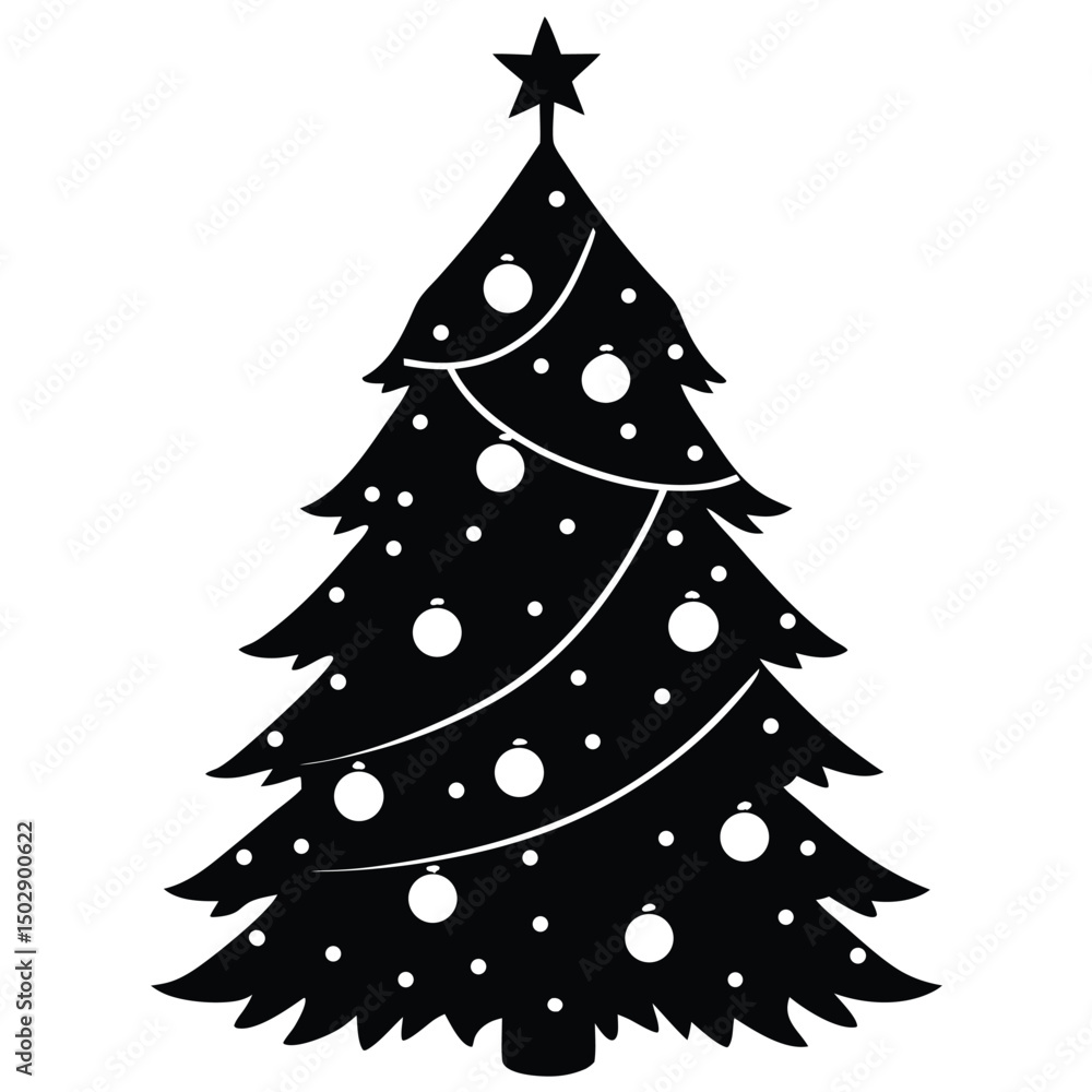 Fototapeta premium a christmas tree decorated with homemade ornaments