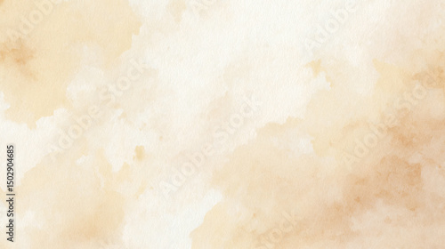 Light beige watercolor texture with soft, cloudy patterns creating a warm, artistic background.
