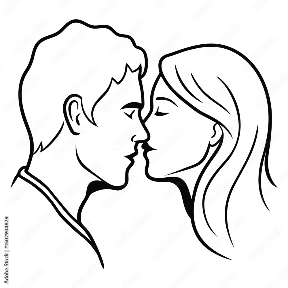 vector illustration of a couple vector illustration of a couple