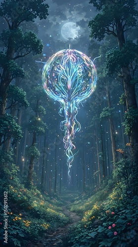 A digital painting captures a field of sunflowers bathed in sunlight, their vibrant yellow petals and lush green leaves adding a sense of warmth and vitality to the scene.