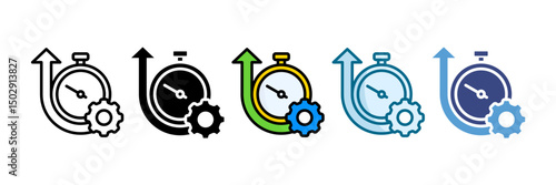 Uptime Icon Set Multiple Style Collection