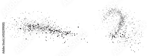 Isolated black horror abstract texture blood splatter distressed background