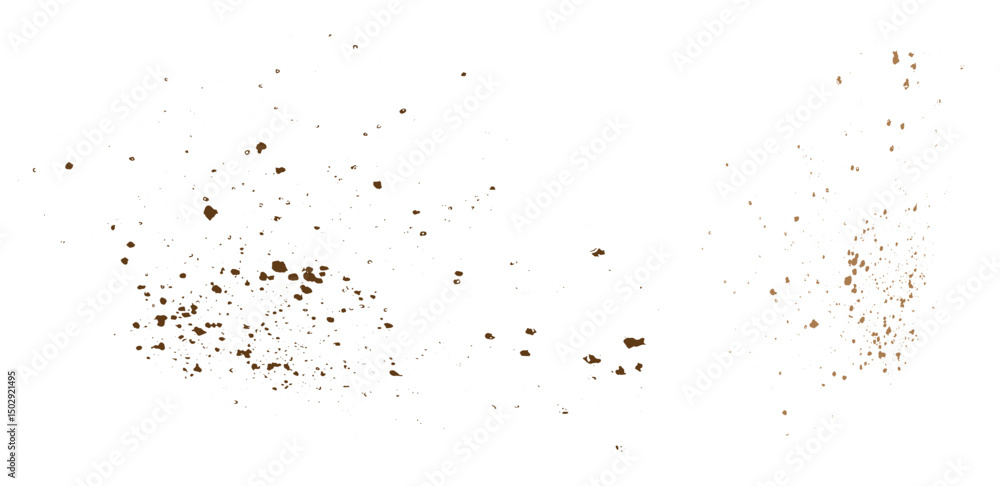 Obraz premium Splash isolated chocolate powder dust particle illustration