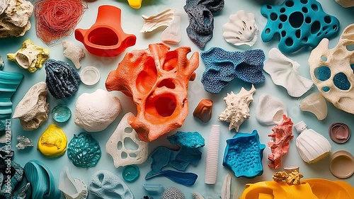 garbage in the sea