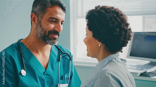 doctor looking at x ray