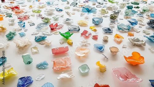 garbage in the sea