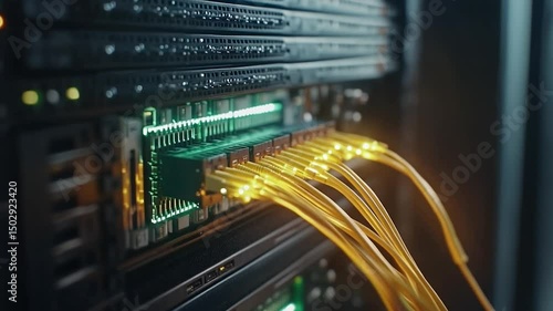 network hub and patch cables