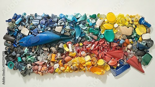 garbage in the sea