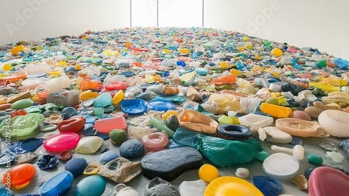 garbage in the sea