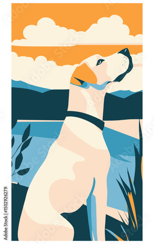 Cute dogs faces illustration in cartoon style. Funny puppies head portraits of different doggy breeds. Happy dog pets face avatars. Flat graphic vector
