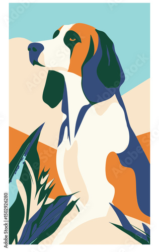 Cute dogs faces illustration in cartoon style. Funny puppies head portraits of different doggy breeds. Happy dog pets face avatars. Flat graphic vector