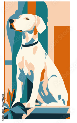 Cute dogs faces illustration in cartoon style. Funny puppies head portraits of different doggy breeds. Happy dog pets face avatars. Flat graphic vector
