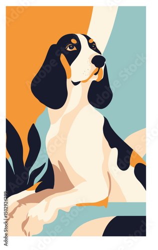 Cute dogs faces illustration in cartoon style. Funny puppies head portraits of different doggy breeds. Happy dog pets face avatars. Flat graphic vector
