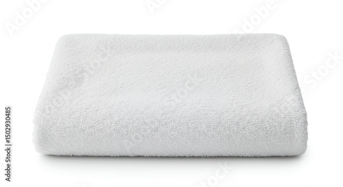 White folded blanket product photography
