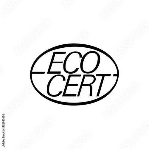 ECO CERT VECTOR ICON