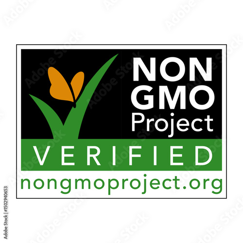 NON GMO PROJECT ERIFIED VECTOR ICON