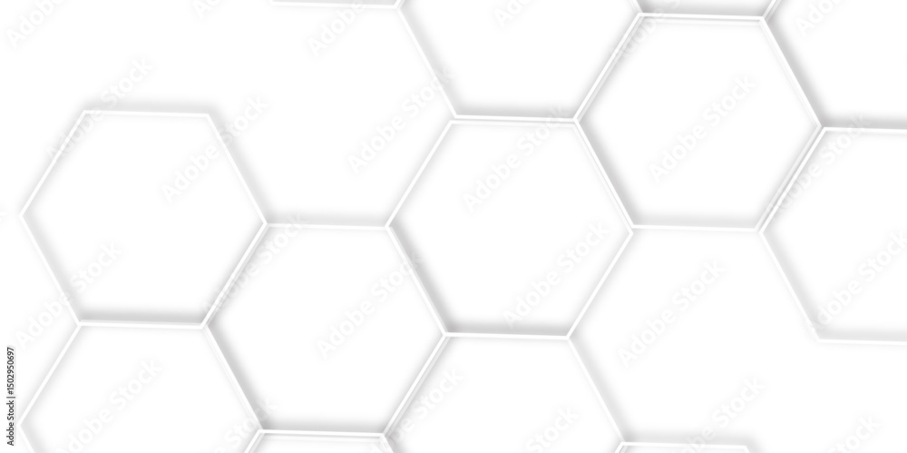 Futuristic 3D White Light hexagon Geometric Structure Featuring Abstract Polygonal Honeycomb Pattern, Technology-Inspired Design, and a Luxurious, Modern Vector Background for Innovation Futuristic 3D White Light hexagon Geometric Structure Featuring Abstract Polygonal Honeycomb Pattern, Technology-Inspired Design, and a Luxurious, Modern Vector Background for Innovation