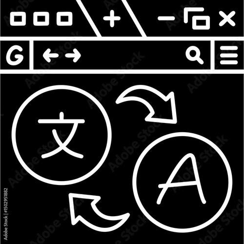 Online translation Icon