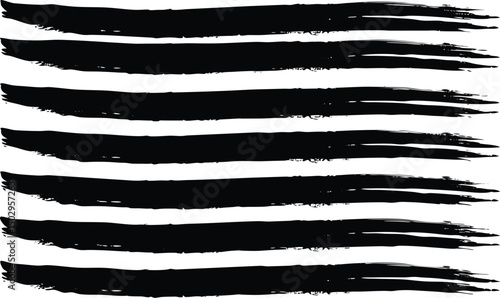 Adobe Illustrator Artwork Abstract black textured strokes set isolated on a white backgro Vector hand drawn artistic design element, box, frame or backgro

, 