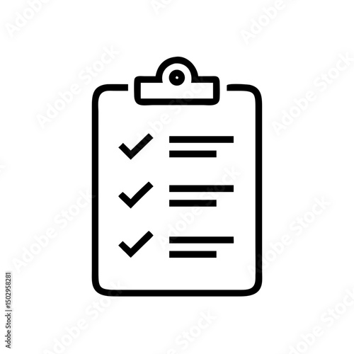 A checklist with check marks, representing completion and task management. It is a symbol of organization and productivity.