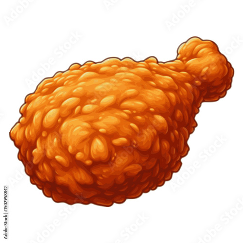 fried chicken vector illustration