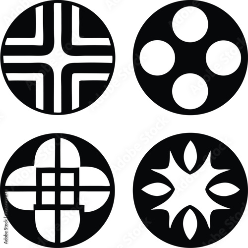 Gradient memorial icon set for social media commemorating remembrance and tribute