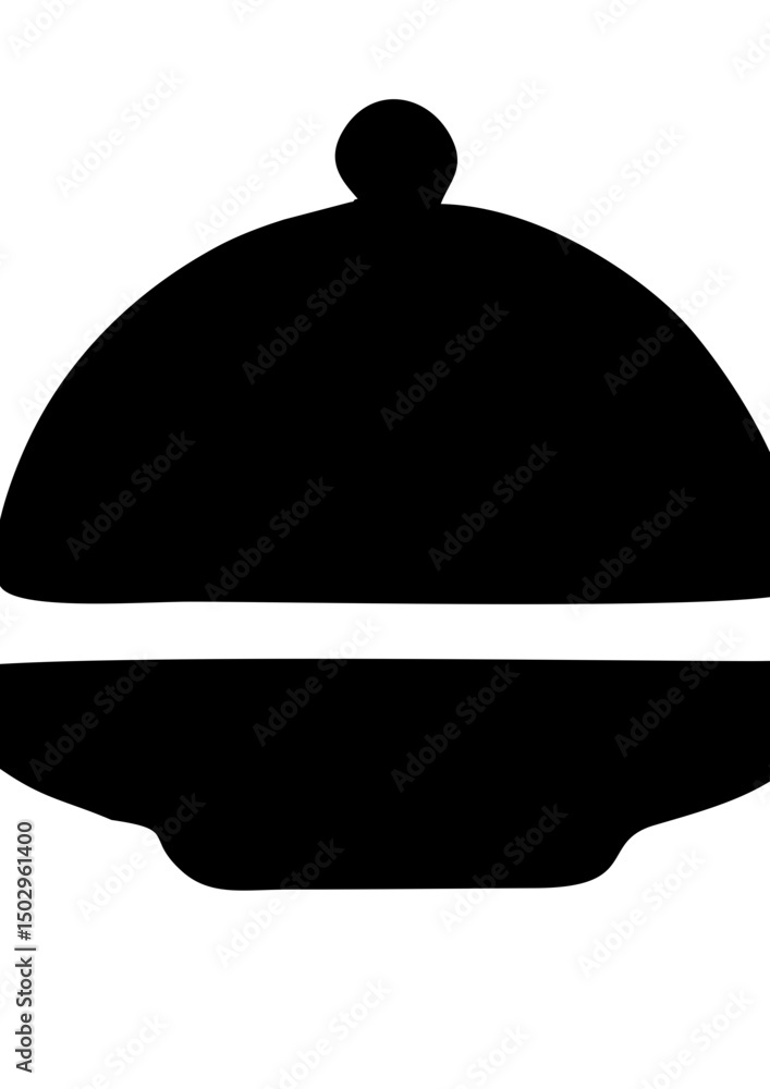 Fototapeta premium restaurant cloche icon