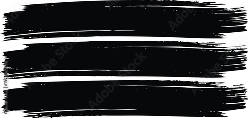 bold hand drawn paintbrush strokes