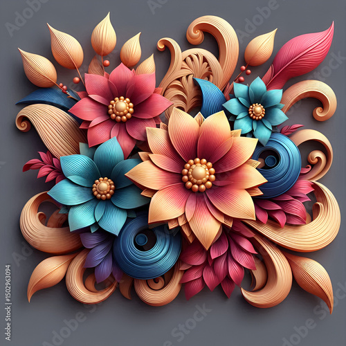floral background with flowers