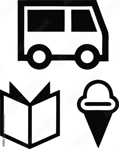 Minimalist vector icon representing bank holiday with low cost and simple style