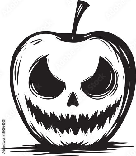 Halloween Poison Apple SVG