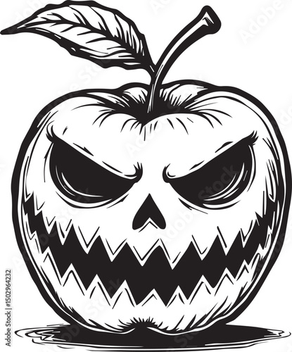 Halloween Poison Apple SVG
