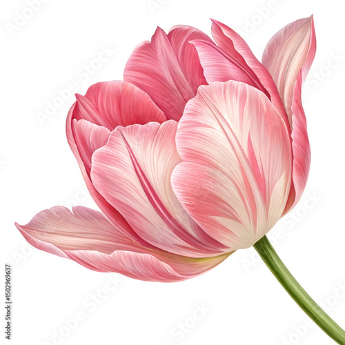 Colorful Tulip Flower Design High-Quality Floral Element for Creative Projects
