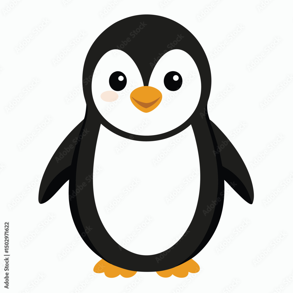 Obraz premium penguin on a white background