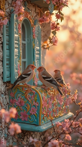 A digital painting captures a field of sunflowers bathed in sunlight, their vibrant yellow petals and lush green leaves adding a sense of warmth and vitality to the scene.