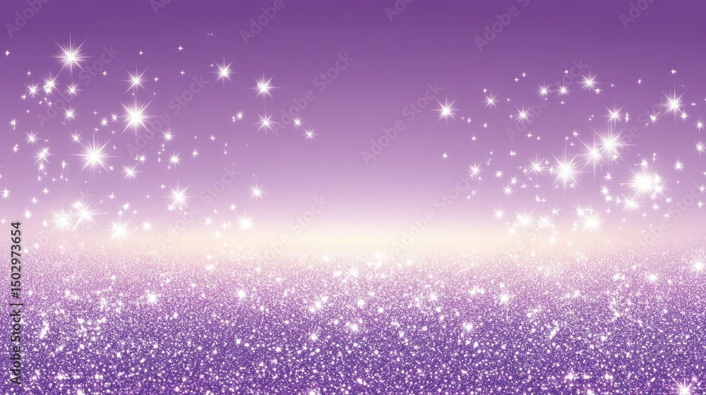Obraz premium Sparkling purple glitter background with light effects.