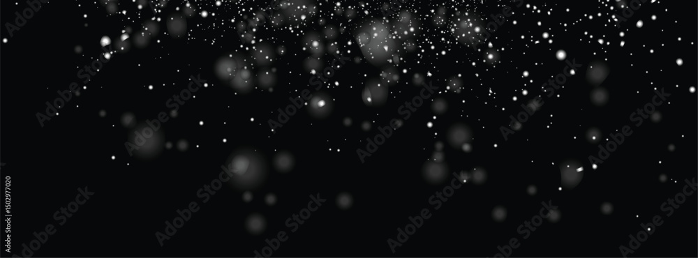 Obraz premium Falling snowflakes abstract background design